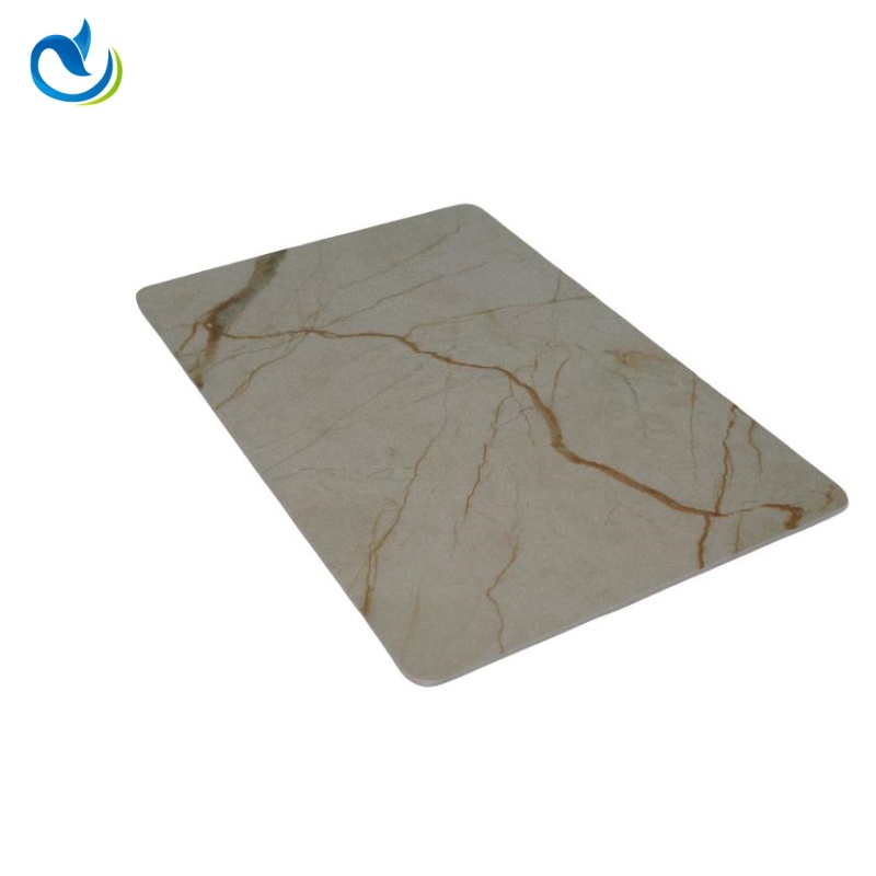 ทำความสะอาดง่ายและทนทานต่อสารเคมีแผ่นผนังพีวีซี 3 มิติ