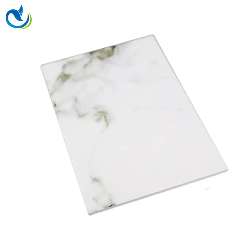 พลาสติกกันน้ำทางเลือก UV PVC แผงหินอ่อน
